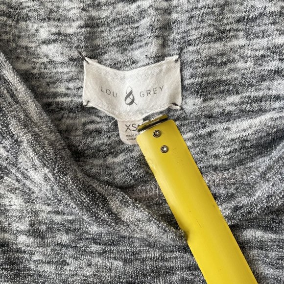 Lou & Grey Sweatshirt Womens XS Grey Terry Pullover Comfort Lounge Sweater - Picture 4 of 8